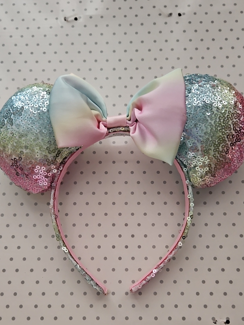 Disney Pastel Sequin Minnie Mouse Ears Headband - Pink, Blue, Mint